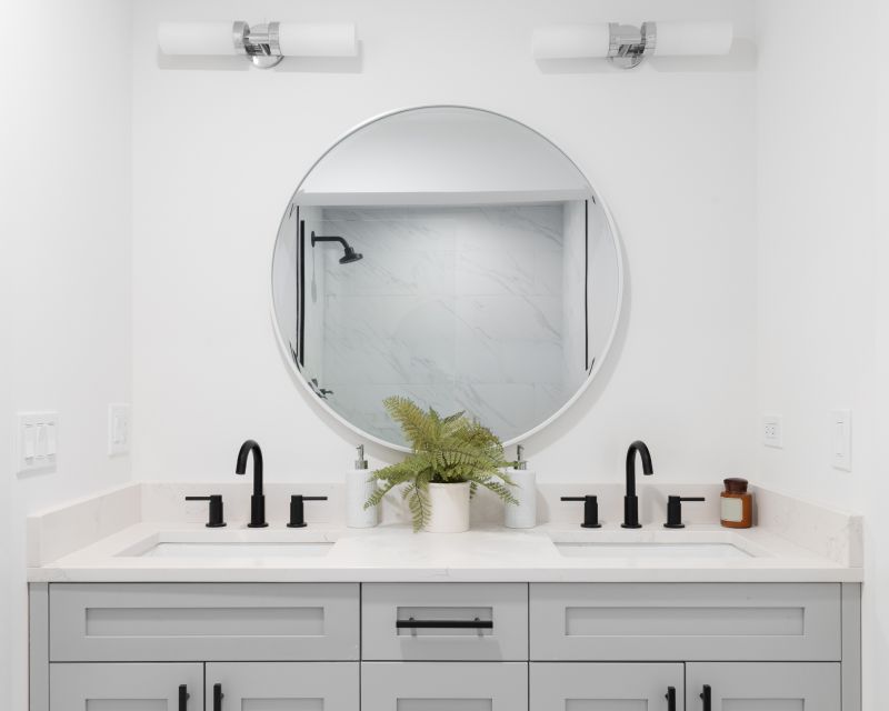 Floating Vanities and Minimalist Fixtures